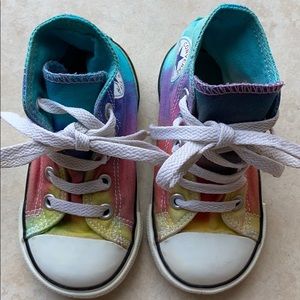 Rainbow Tie-Dye Converse Toddler 5